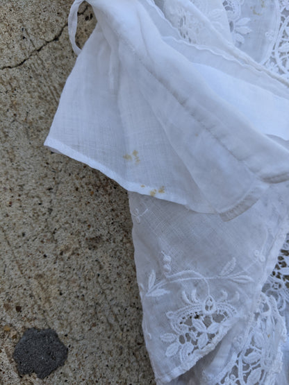 1900s White Lace Shirtwaist