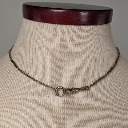 Late 19th C. White Gold Filled Chain