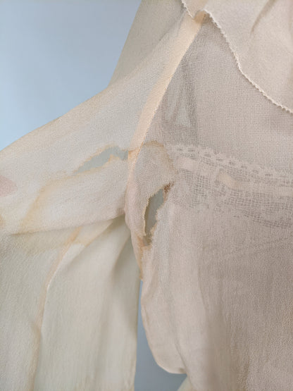1910s Silk Chiffon Dress | Study / Display