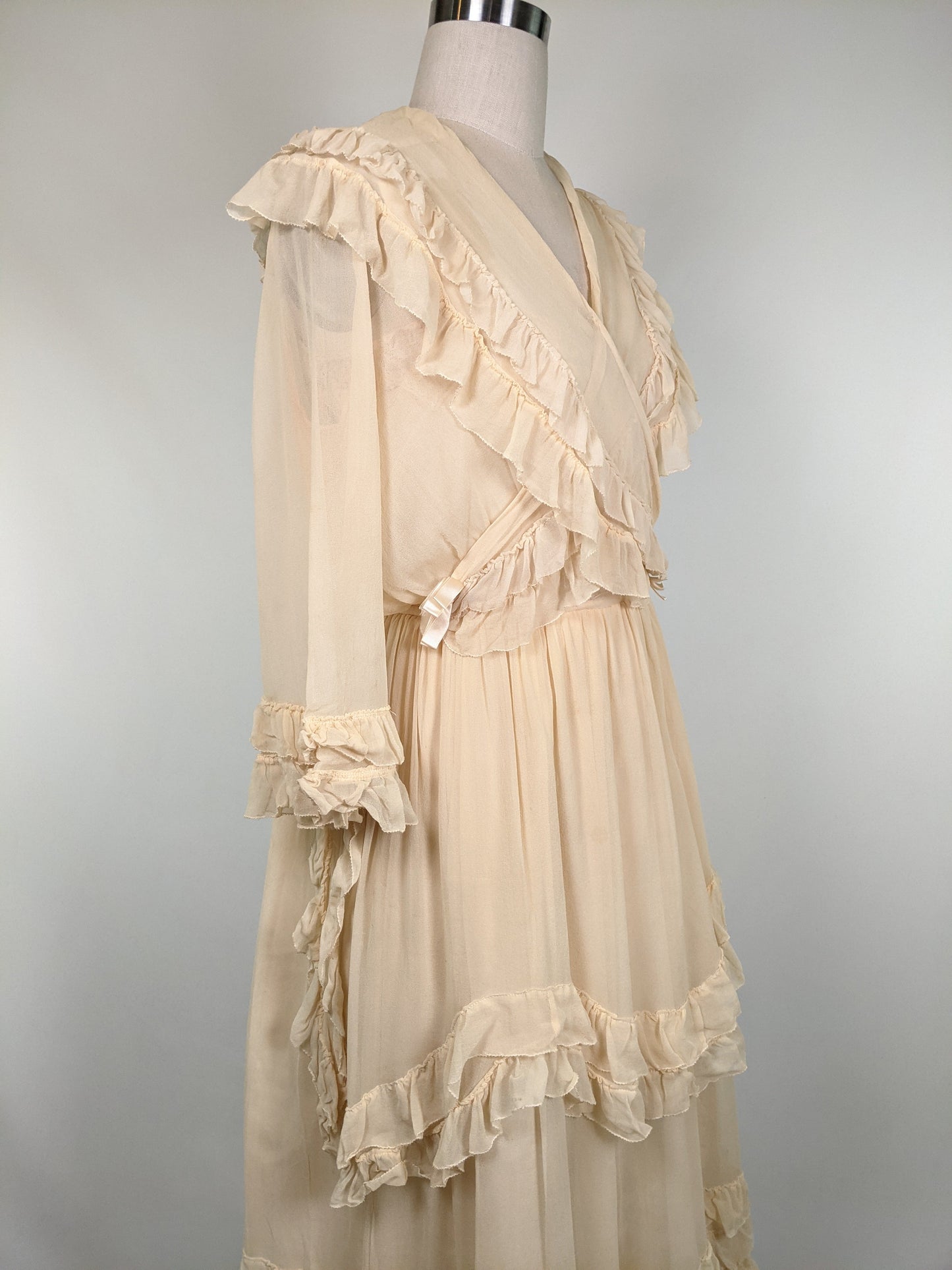1910s Silk Chiffon Dress | Study / Display