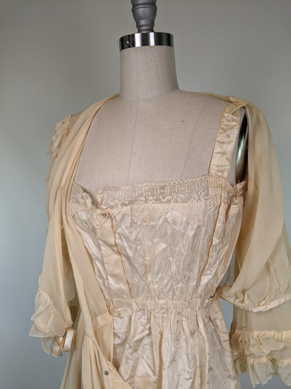 1910s Silk Chiffon Dress | Study / Display