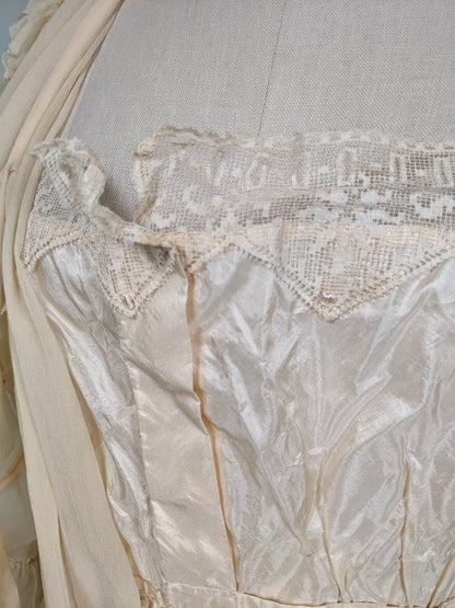 1910s Silk Chiffon Dress | Study / Display