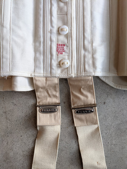 1910s Deadstock Ferris Corset | Sz 28