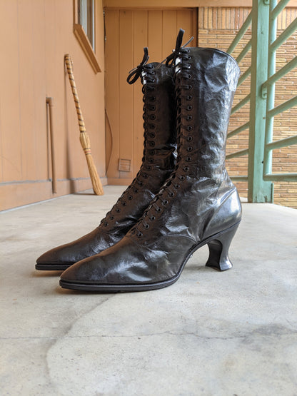 1920s Louis Heel Deadstock Boots | Approx Sz 7-7.5