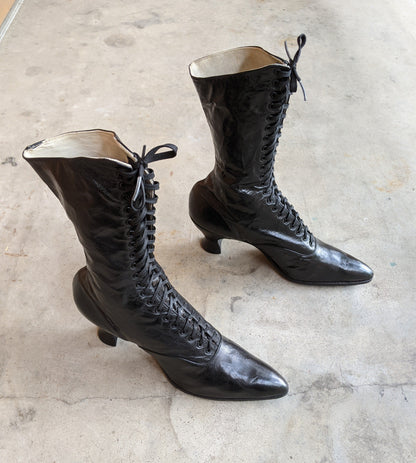 1920s Louis Heel Deadstock Boots | Approx Sz 7-7.5