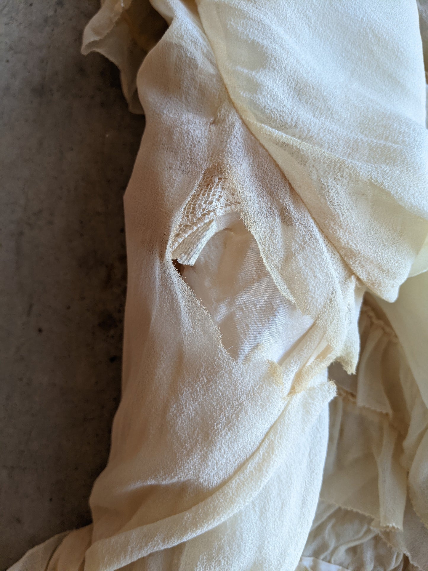 1910s Silk Chiffon Dress | Study / Display