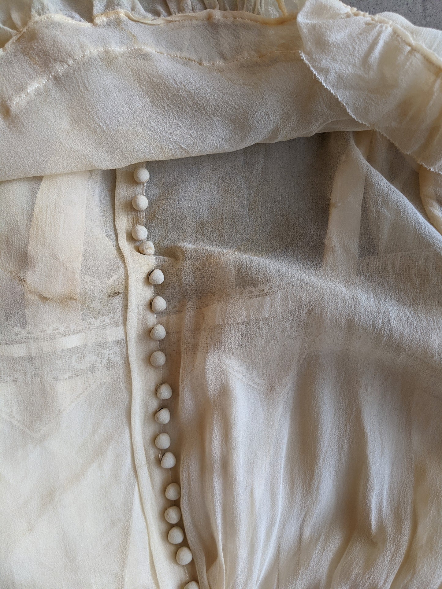 1910s Silk Chiffon Dress | Study / Display