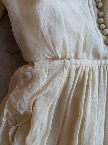1910s Silk Chiffon Dress | Study / Display