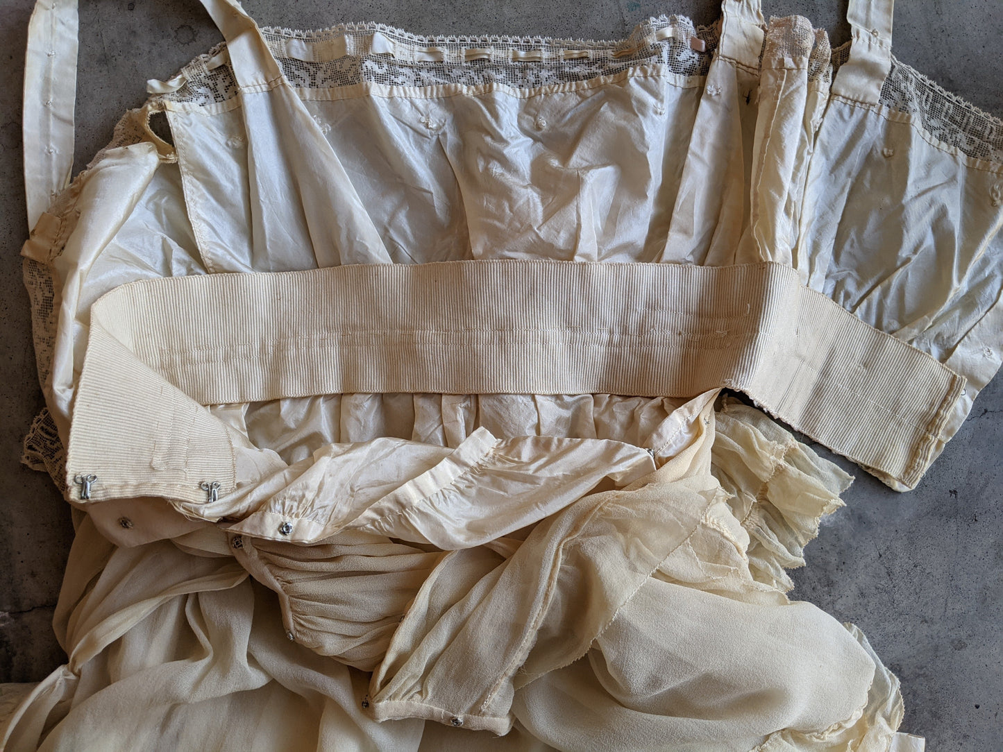 1910s Silk Chiffon Dress | Study / Display