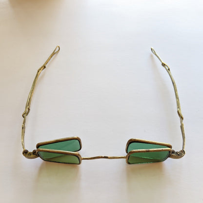 19th C. Green Tinted 4-Lens Eyeglasses