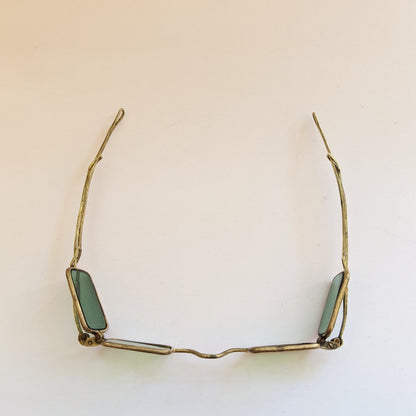 19th C. Green Tinted 4-Lens Eyeglasses