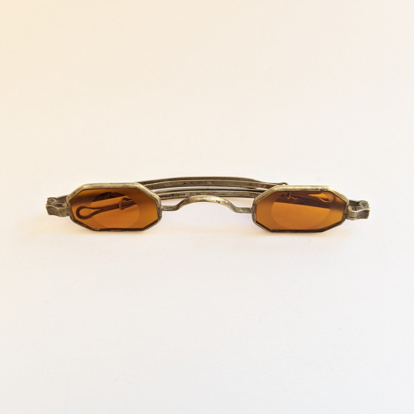 19th C. Orange Tinted Eyeglasses