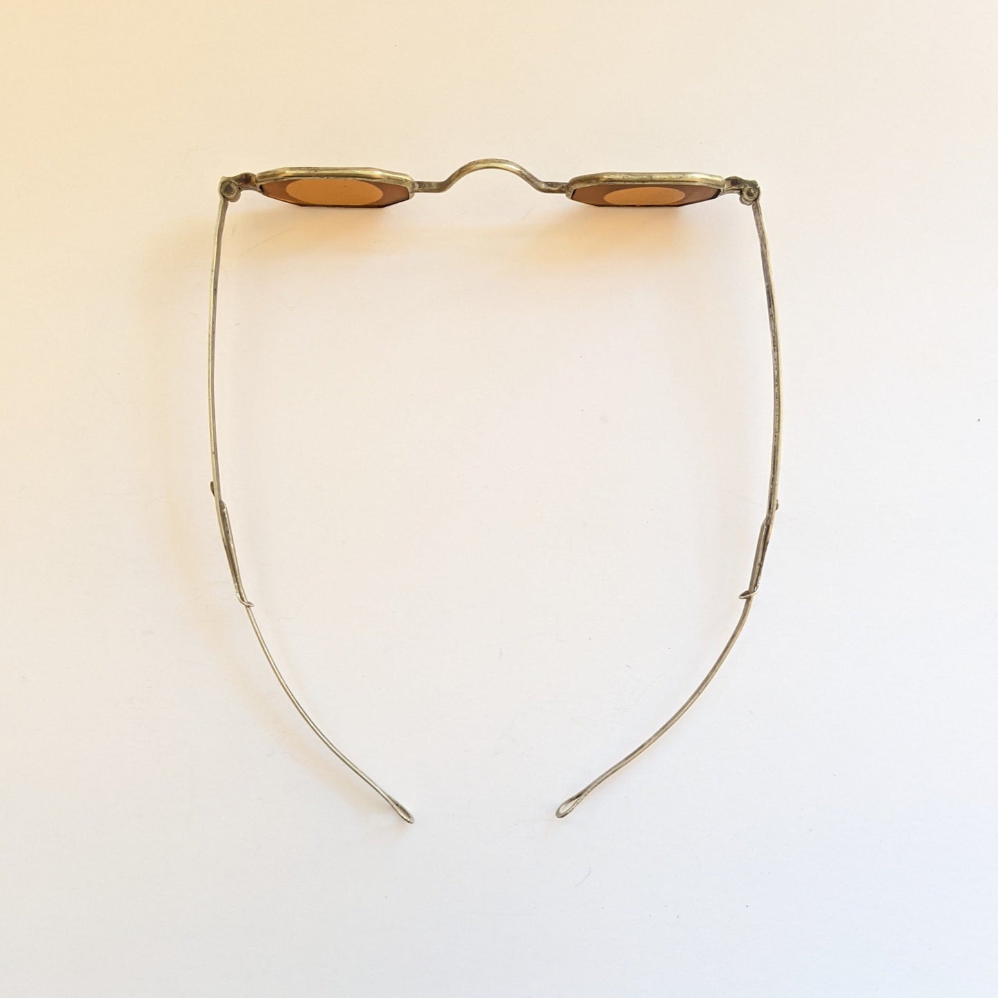 19th C. Orange Tinted Eyeglasses