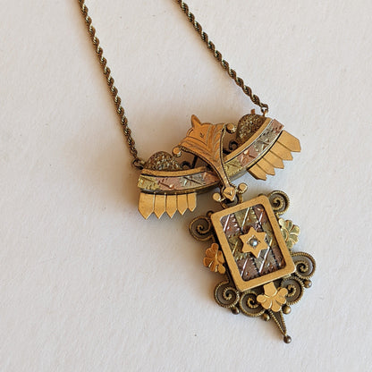 19th C. Etruscan Revival Locket Necklace