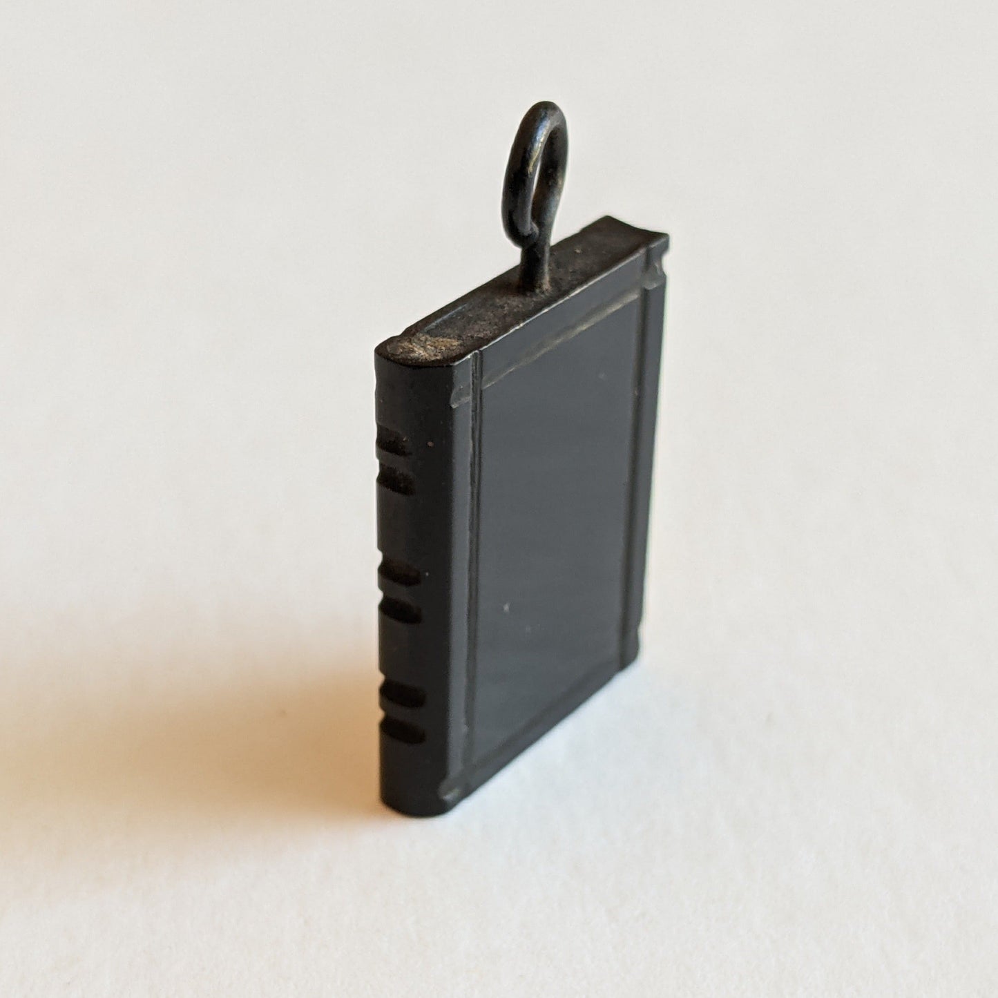 Victorian Whitby Jet Book Pendant