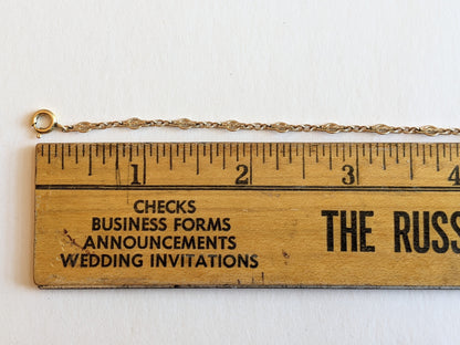1910s-20s Quatrefoil Fancy Gold Filled Chain