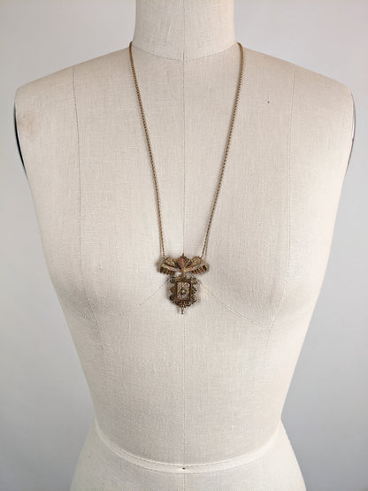 19th C. Etruscan Revival Locket Necklace