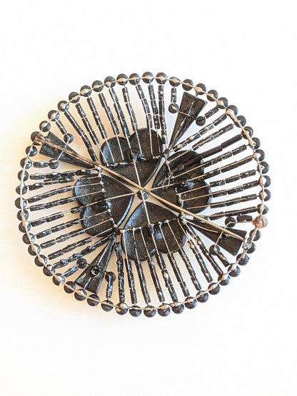 1900s-1910s Large French Jet Brooch