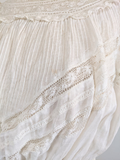 1900s Lingerie Dress | 23" Waist