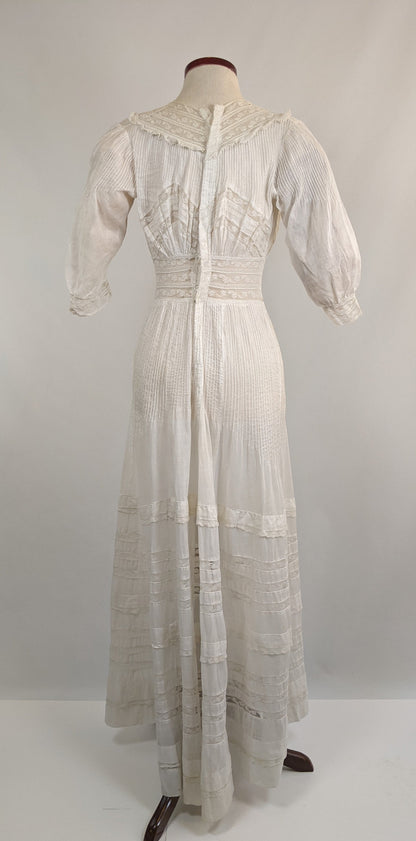 1900s Lingerie Dress | 23" Waist