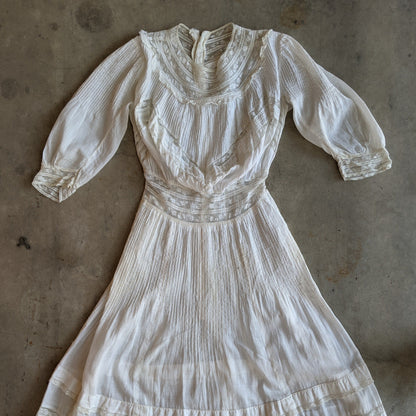 1900s Lingerie Dress | 23" Waist