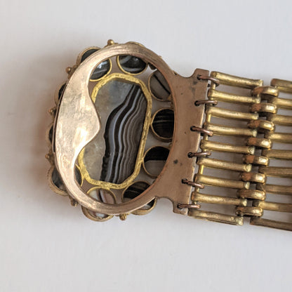 19th c. Scottish Agate Bracelet