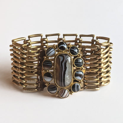 19th c. Scottish Agate Bracelet