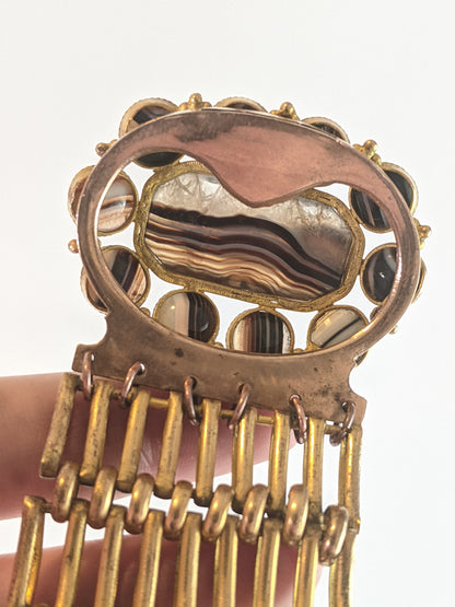 19th c. Scottish Agate Bracelet