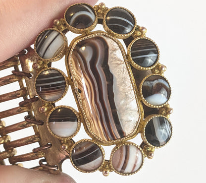 19th c. Scottish Agate Bracelet