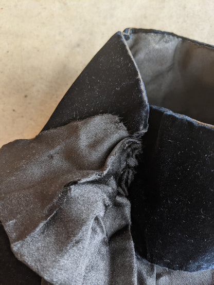 1880s Silk + Velvet Bodice