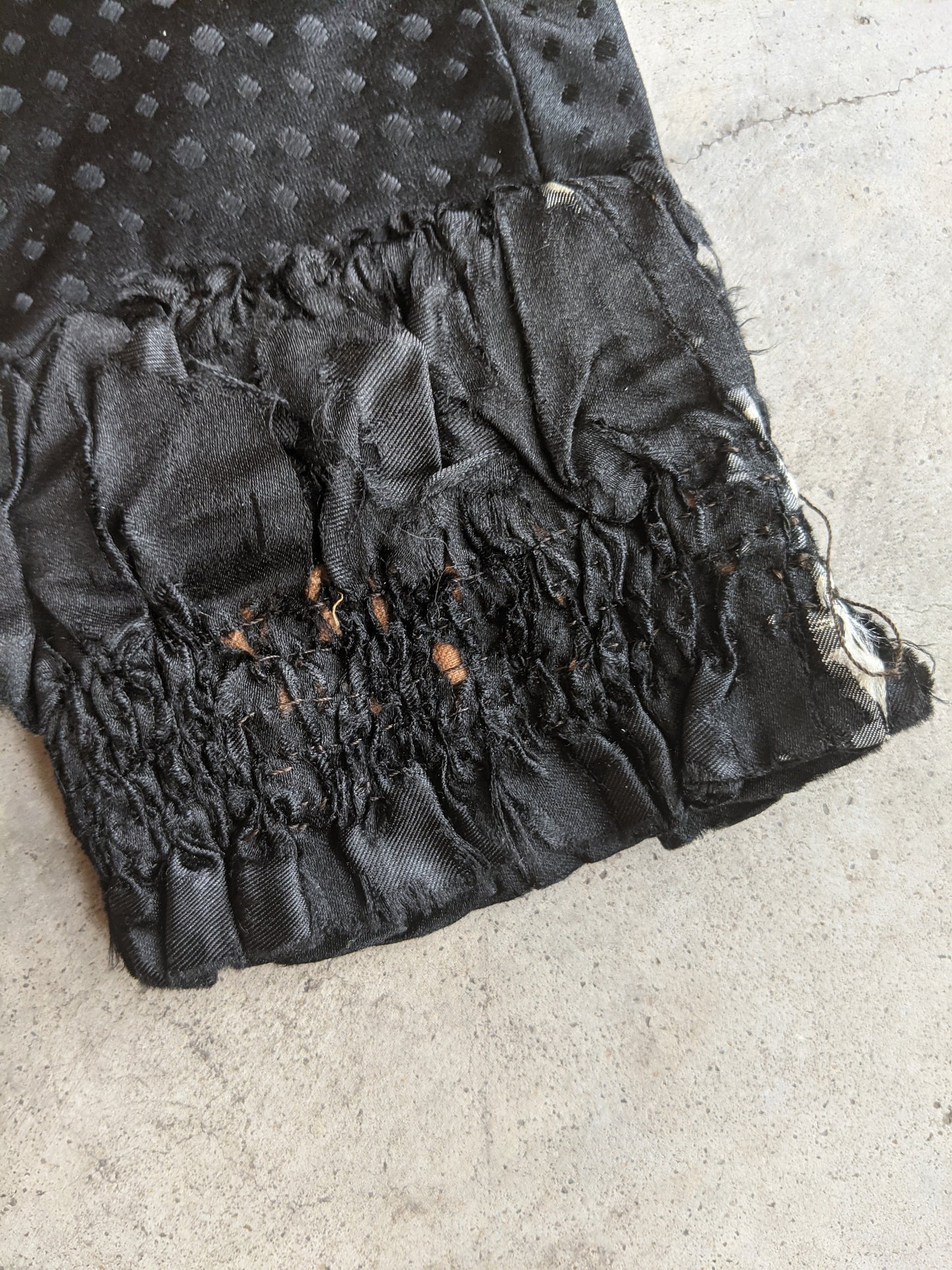 1880s Silk + Velvet Bodice