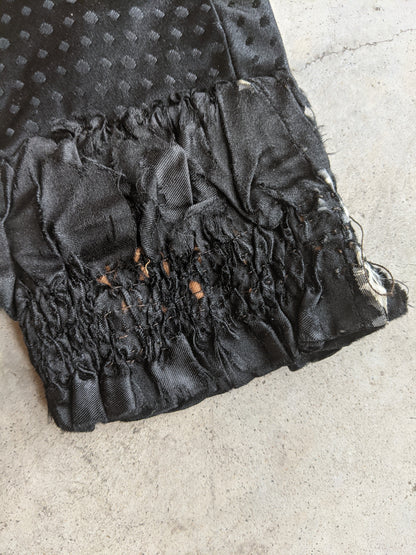 1880s Silk + Velvet Bodice