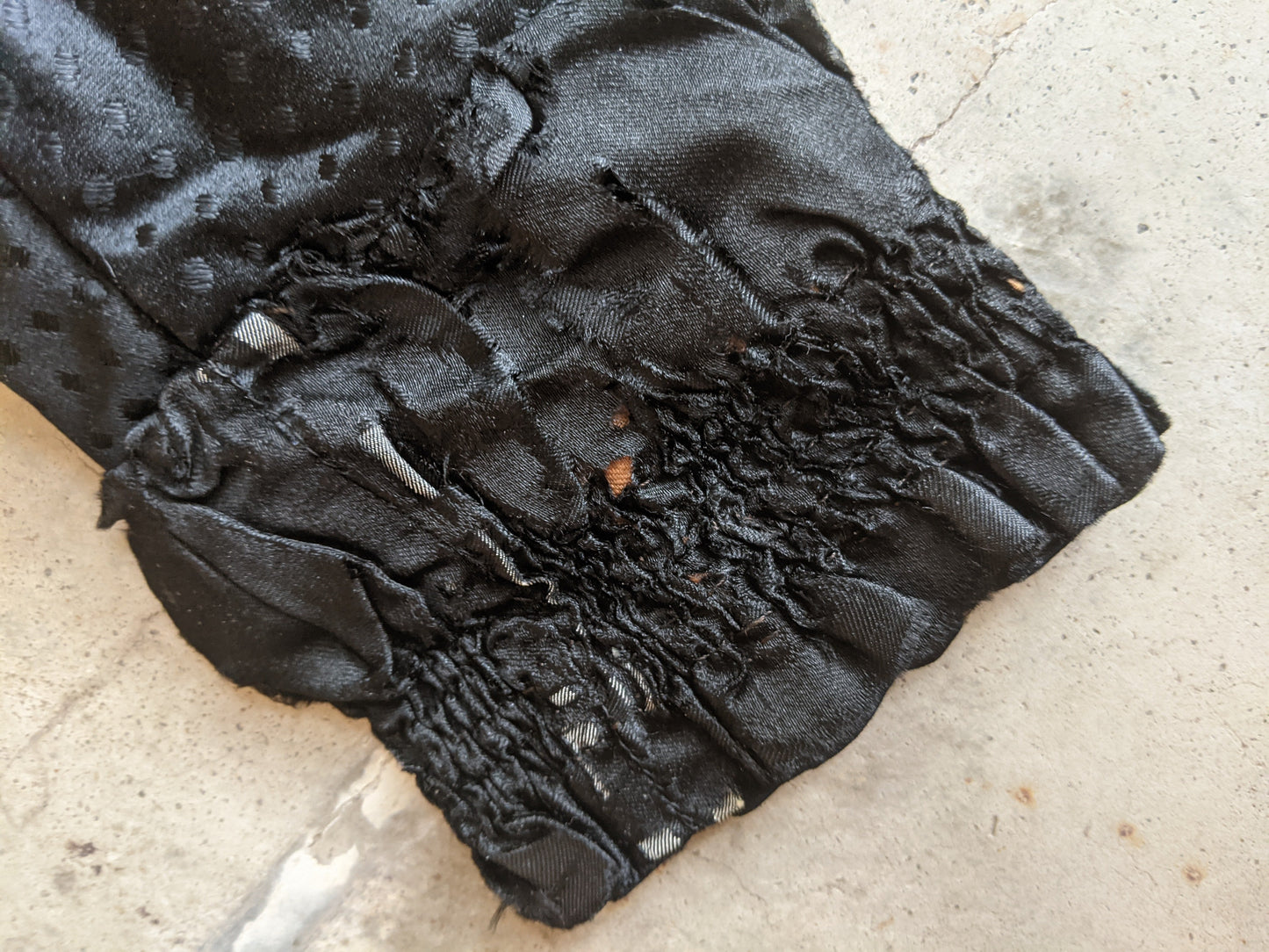 1880s Silk + Velvet Bodice