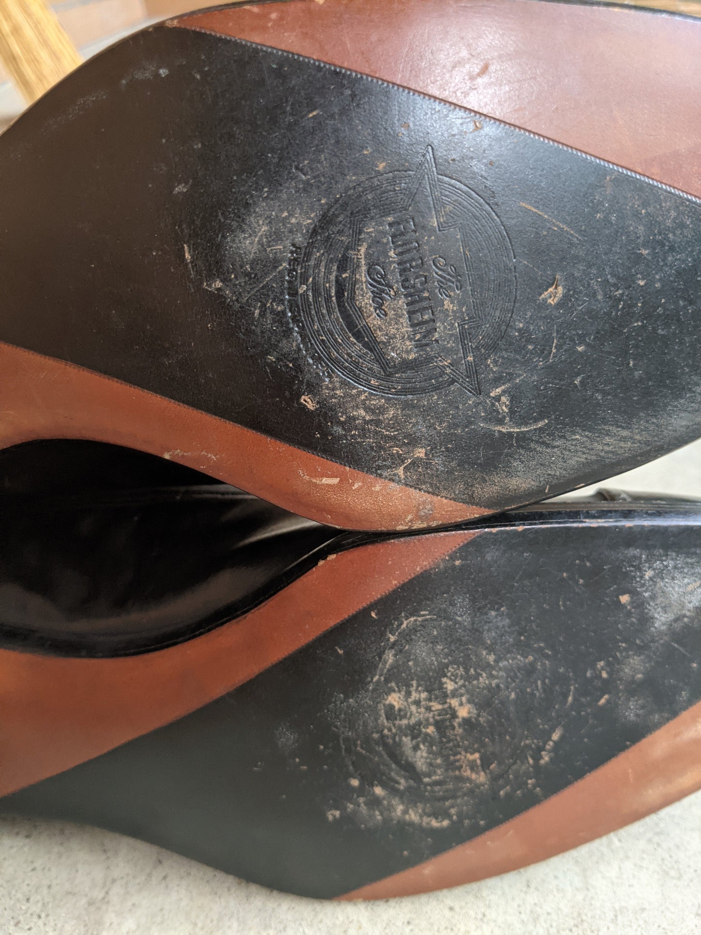 1910s Side Button Grey + Black Shoes | Sz 8 Men's
