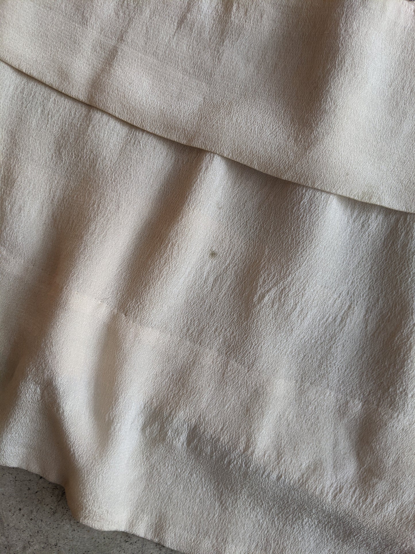 1920s Silk Chiffon Dress | Sz L