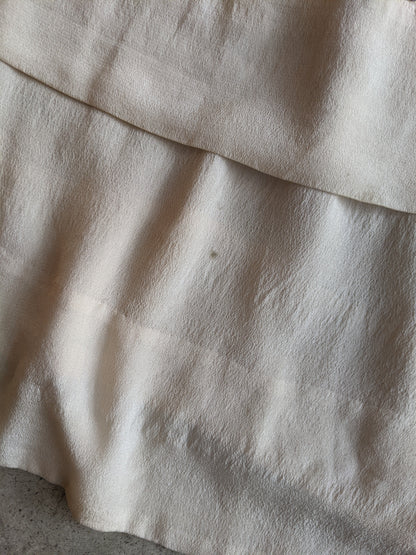 1920s Silk Chiffon Dress | Sz L