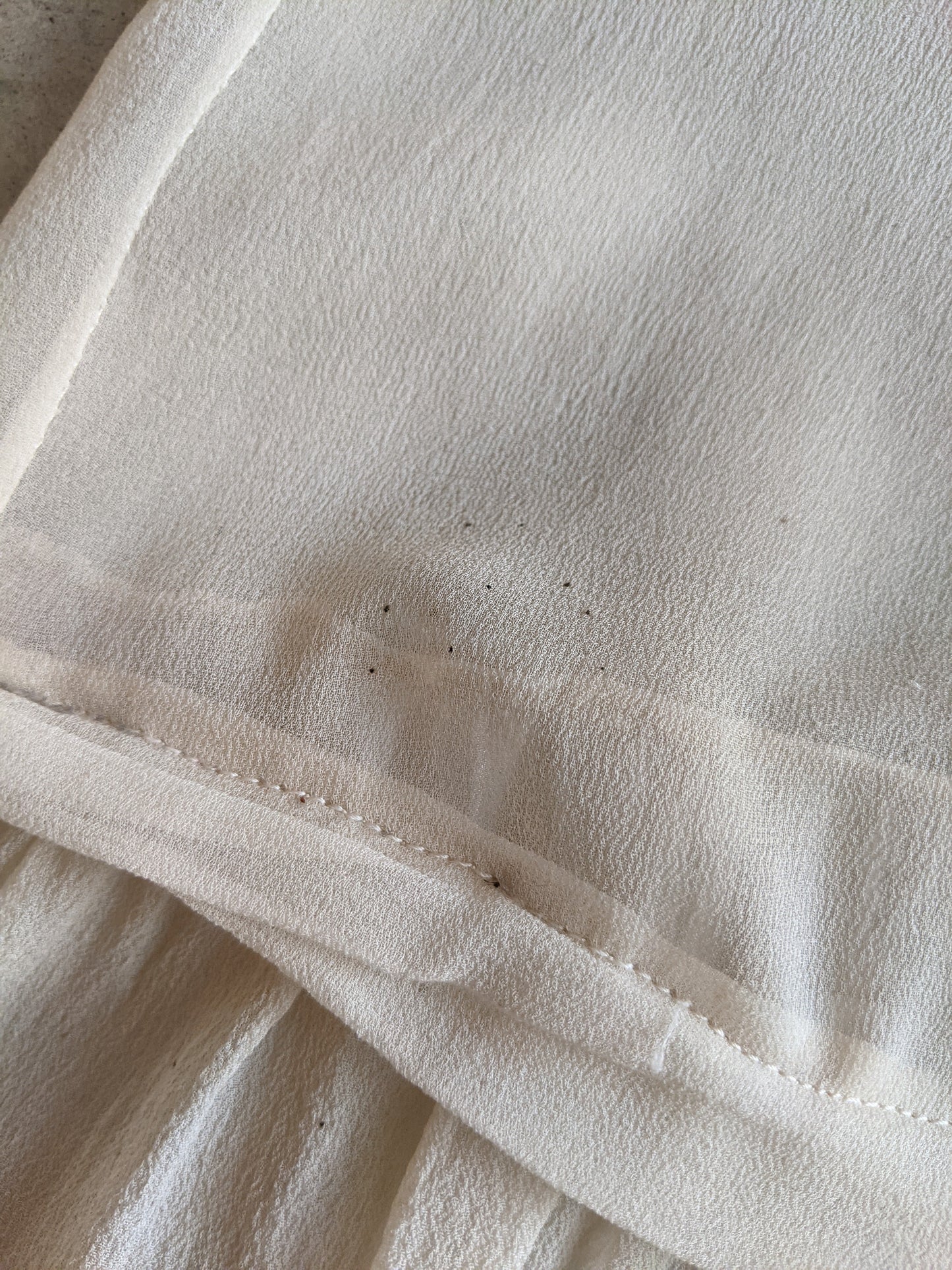 1920s Silk Chiffon Dress | Sz L