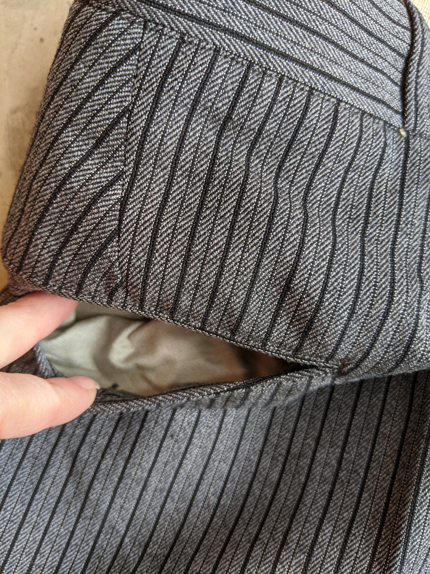 RESERVED | 2 Pair 1920s-1930s Striped Wool Trousers