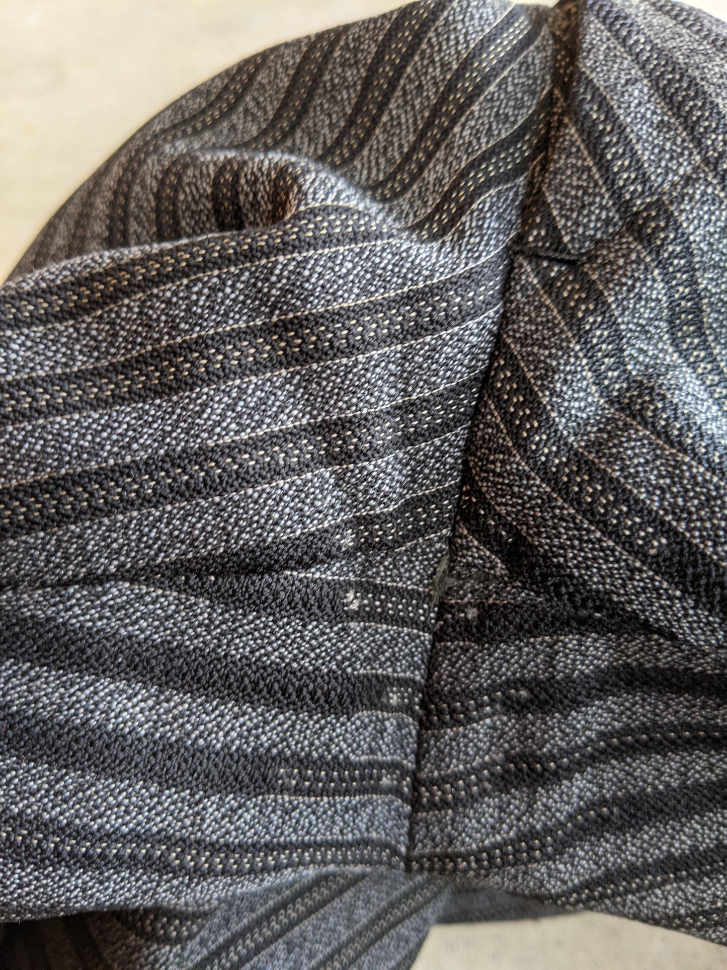 1920s-1930s Striped Wool Trousers | 39" Waist