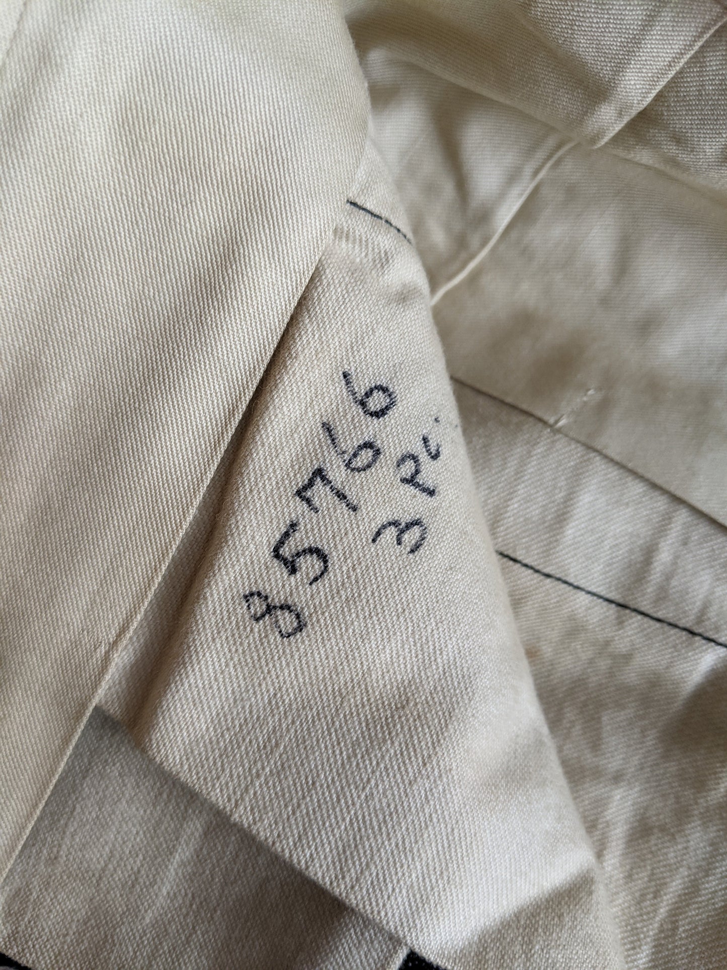 1920s-1930s Striped Wool Trousers | 39" Waist