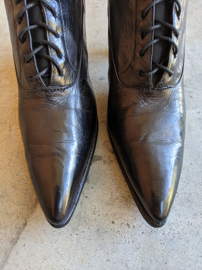 1910s-1920s Lace Up Boots | 7-7.5 US