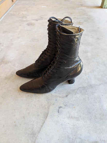 1910s-1920s Lace Up Boots | 7.5-8 US