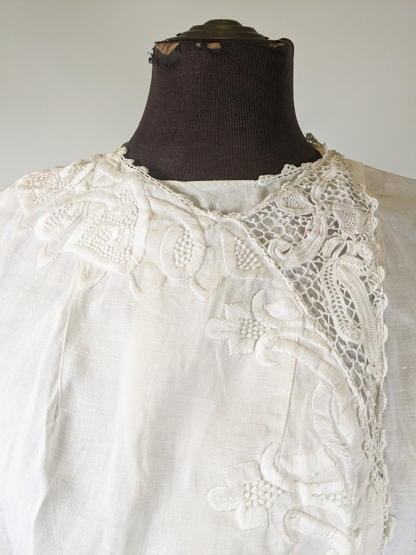 1900s-1910 White Linen Blouse