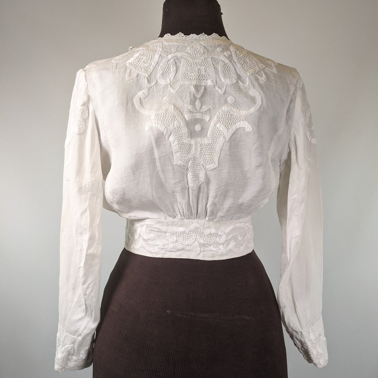 1900s-1910 White Linen Blouse