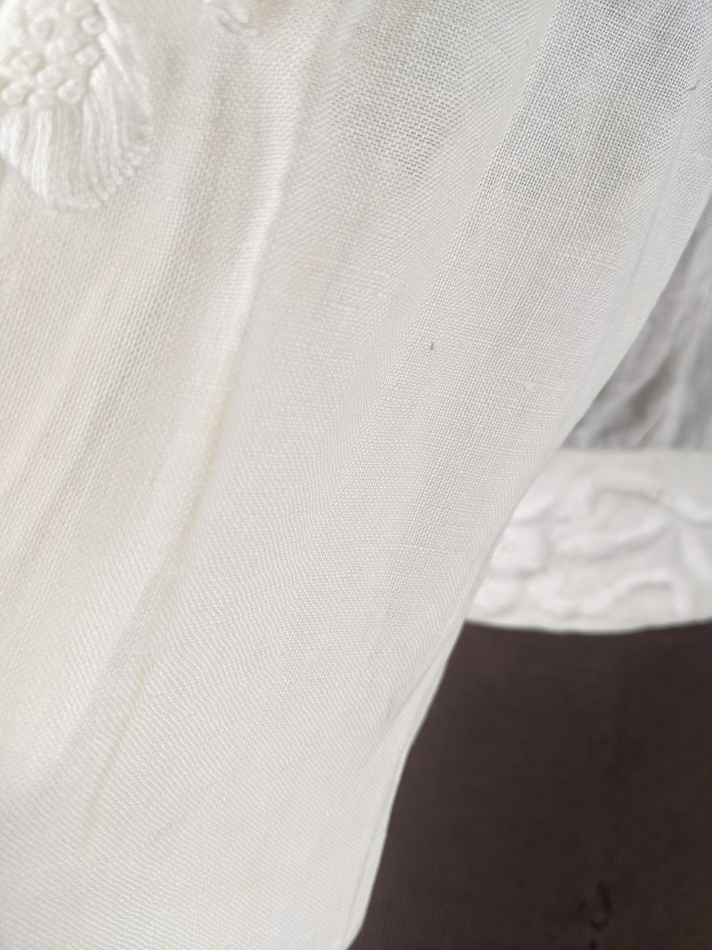 1900s-1910 White Linen Blouse