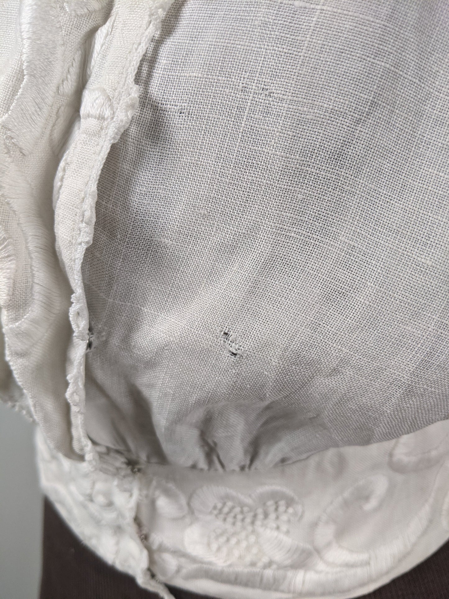 1900s-1910 White Linen Blouse