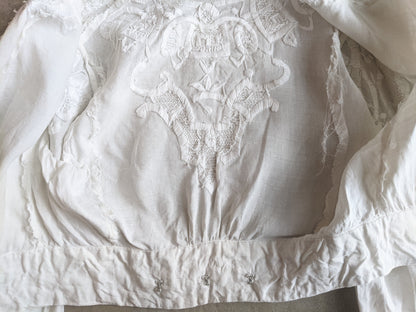 1900s-1910 White Linen Blouse