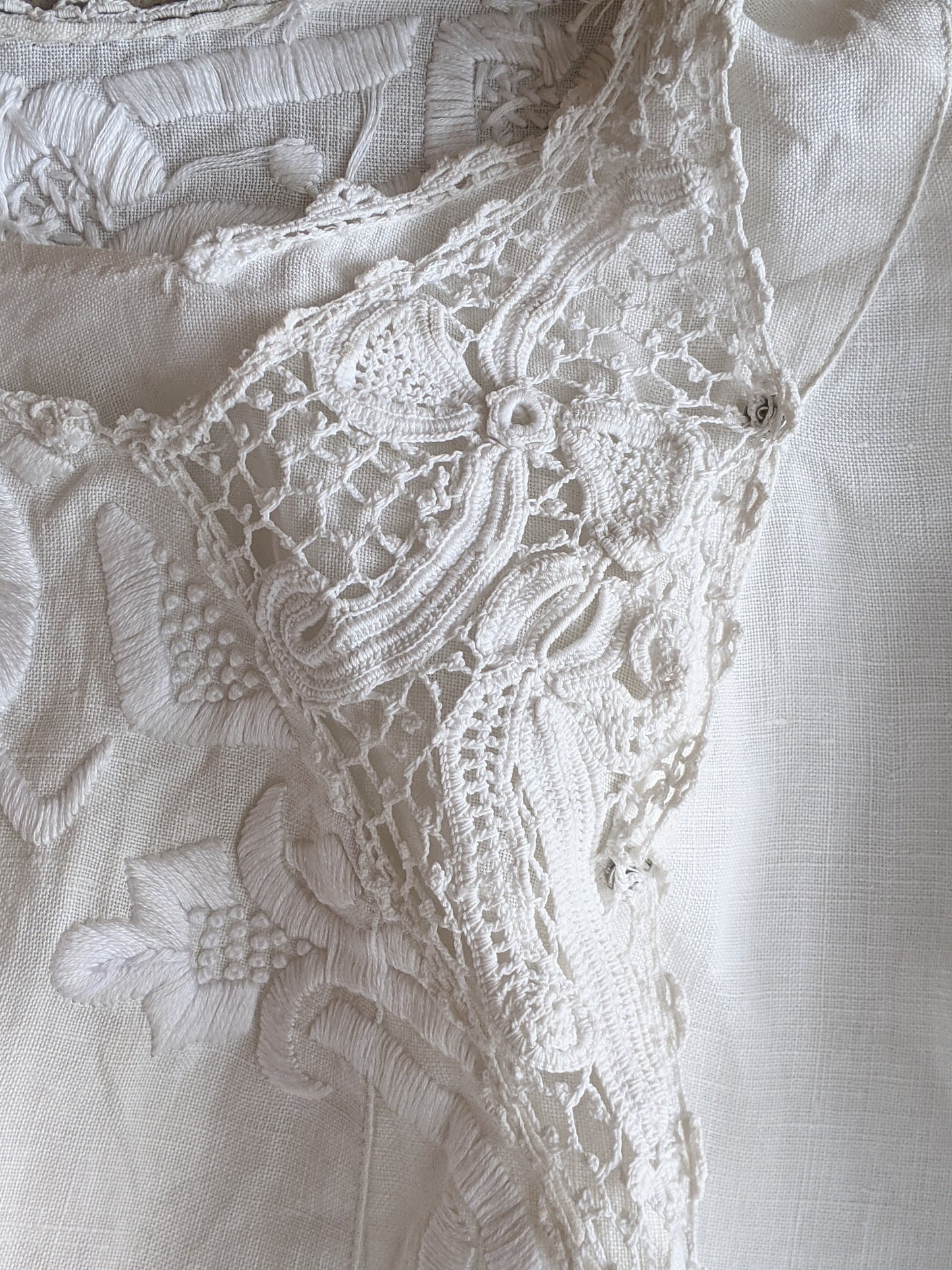 1900s-1910 White Linen Blouse