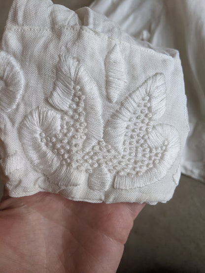 1900s-1910 White Linen Blouse