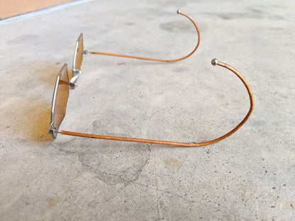 1930s Amber Tinted Octagonal Sunglasses